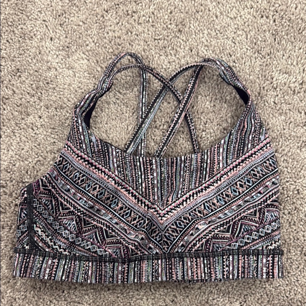 Lululemon Patterned Energy Bra